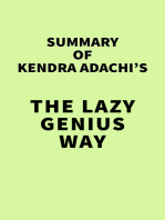 Summary of Kendra Adachi's The Lazy Genius Way