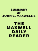 Summary of John C. Maxwell's The Maxwell Daily Reader