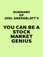 Summary of Joel Greenblatt's You Can Be a Stock Market Genius