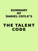 Summary of Daniel Coyle's The Talent Code