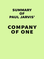 Summary of Paul Jarvis' Company of One