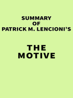 Summary of Patrick M. Lencioni's The Motive