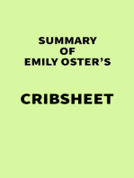 Summary of Emily Oster's Cribsheet