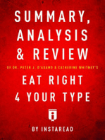 Summary, Analysis & Review of Peter J. D’Adamo’s Eat Right 4 Your Type