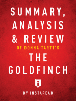 Summary, Analysis & Review of Donna Tartt’s The Goldfinch
