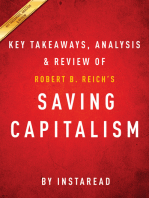 Saving Capitalism: For the Many, Not the Few by Robert B. Reich | Key Takeaways, Analysis & Review