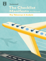 The Checklist Manifesto: How to Get Things Right by Atul Gawande | Key Takeaways & Analysis