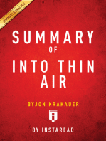 Summary of Into Thin Air: by Jon Krakauer| Includes Analysis