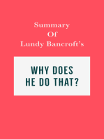 Summary of Lundy Bancroft's Why Does He Do That?