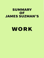 Summary of James Suzman's Work