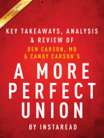 A More Perfect Union: What We the People Can Do to Protect Our Constitutional Liberties by Ben Carson, MD & Candy Carson | Key Takeaways, Analysis & Review