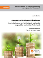 Analyse nachhaltiger Aktien-Fonds. Empirische Analyse von Nachhaltigkeit und Rendite ausgewählter nachhaltiger Aktien-Fonds
