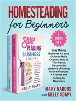 Homesteading for Beginners (2 Books in 1): Soap Making Business An easy Guide to Make Organic Soap at Your house, Discover the pleasure of Making Natural Products + Crochet and Knitting for Beginners