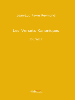 Les versets kanoniques: Journal I