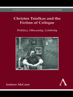 Christos Tsiolkas and the Fiction of Critique: Politics, Obscenity, Celebrity