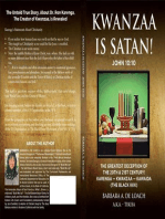 Kwanzaa Is Satan! John 10: 10 The Greatest Deception Of The 20th & 21st Century! Karenga - Kwanzaa - Kawaida (The Black KKK)