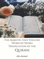 The Majestic Easy English Word by Word Translation of the Quran