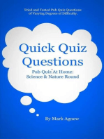 Quick Quiz Questions: Pub Quiz At Home: Science & Nature Round