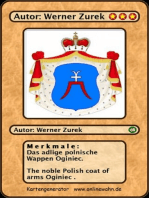 Das adlige polnische Wappen Oginiec. The noble Polish coat of arms Oginiec .