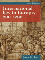 International law in Europe, 700–1200