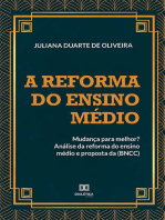 A reforma do ensino médio: mudança para melhor?: análise da reforma do ensino médio e proposta da (BNCC)