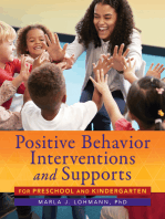 Positive Behavior Interventions and Supports for Preschool and Kindergarten