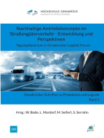 Nachhaltige Antriebskonzepte im Straßengüterverkehr - Entwicklung und Perspektiven: Tagungsband zum 3. Osnabrücker Logistik Forum