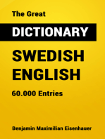 The Great Dictionary Swedish - English: 60.000 Entries