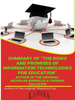 Summary Of "The Risks And Promises Of Information Technologies" By Nicholas Burbules & Thomas Castiller: UNIVERSITY SUMMARIES