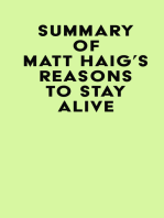 Summary of Matt Haig's Reasons To Stay Alive