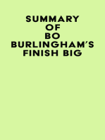 Summary of Bo Burlingham's Finish Big