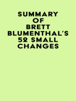 Summary of Brett Blumenthal's 52 Small Changes