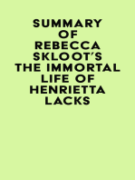 Summary of Rebecca Skloot's The Immortal Life of Henrietta Lacks