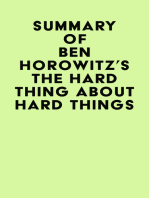 Summary of Ben Horowitz's The Hard Thing About Hard Things