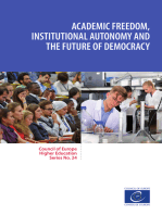 Academic freedom, institutional autonomy and the future of democracy