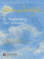 Analogia: St Sophrony the Athonite