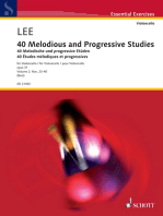 40 Melodious and Progressive Studies: for Violoncello, Op. 31, Vol. 2: Nos. 23-40