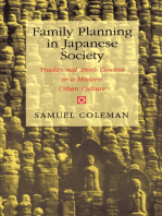 Family Planning in Japanese Society: Traditional Birth Control in a Modern Urban Culture