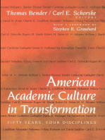 American Academic Culture in Transformation: Fifty Years, Four Disciplines