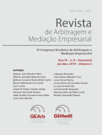 Revista de Arbitragem e Mediação Empresarial: VI  Congresso Brasileiro de Arbitragem e Mediação Empresarial - CBAME