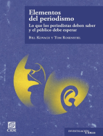 Elementos del periodismo: Lo que los periodistas deben saber y el publico debe esperar