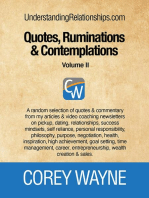 Quotes, Ruminations & Contemplations - Volume II