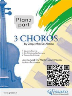 Piano part "3 Choros" by Zequinha De Abreu for Violin & Piano