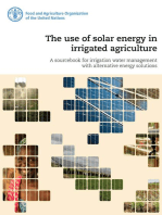 The Use of Solar Energy in Irrigated Agriculture: A Sourcebook for Irrigation Water Management with Alternative Energy Solutions