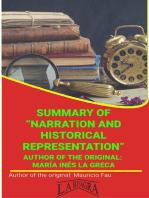 Summary Of "Narration And Historical Representation" By María Inés La Greca: UNIVERSITY SUMMARIES