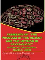 Summary Of "The Problem Of The Object And The Method In Psychology" By María T. Lodieu: UNIVERSITY SUMMARIES