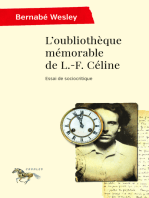 L' OUBLIOTHEQUE MEMORABLE DE L.-F. CELINE: Essai de sociocritique