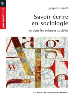 Savoir écrire en sociologie: et dans les sciences sociales