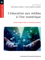 L' EDUCATION AUX MEDIAS A L'ERE NUMERIQUE: Entre fondations et renouvellement