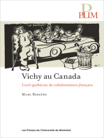 Vichy au Canada: L'exil québécois des collaborateurs français